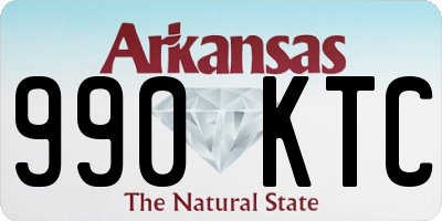 AR license plate 990KTC