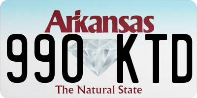 AR license plate 990KTD
