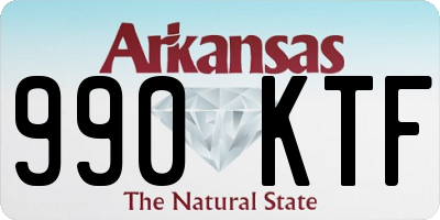 AR license plate 990KTF