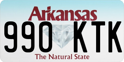 AR license plate 990KTK