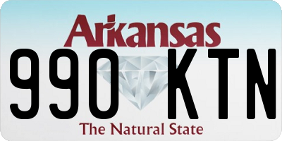 AR license plate 990KTN