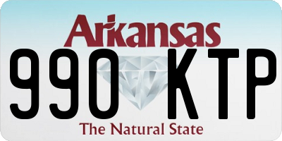 AR license plate 990KTP