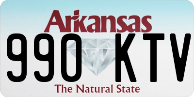 AR license plate 990KTV