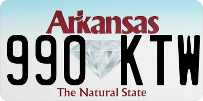 AR license plate 990KTW