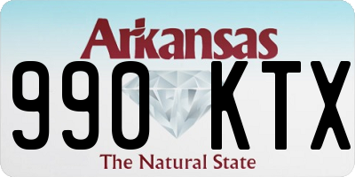 AR license plate 990KTX
