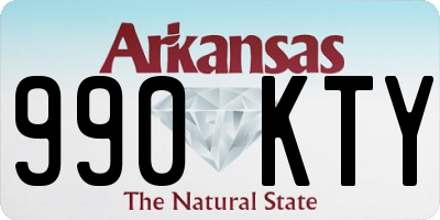 AR license plate 990KTY