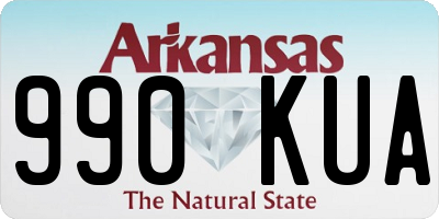 AR license plate 990KUA