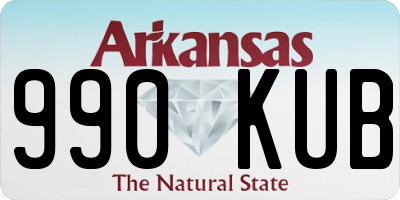 AR license plate 990KUB