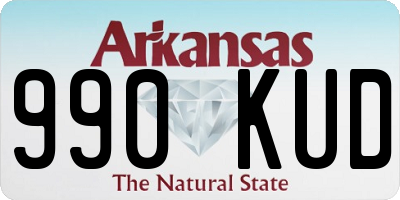 AR license plate 990KUD