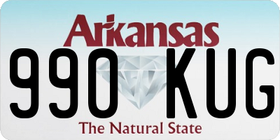 AR license plate 990KUG