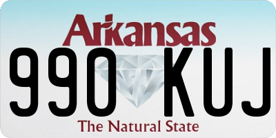 AR license plate 990KUJ
