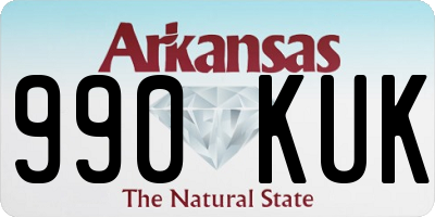 AR license plate 990KUK