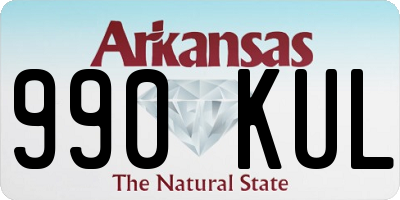 AR license plate 990KUL