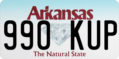 AR license plate 990KUP