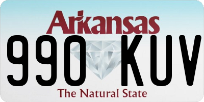 AR license plate 990KUV