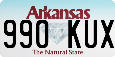 AR license plate 990KUX