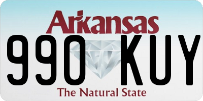 AR license plate 990KUY