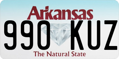 AR license plate 990KUZ
