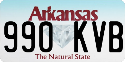 AR license plate 990KVB