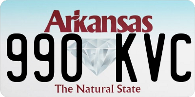 AR license plate 990KVC