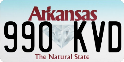 AR license plate 990KVD