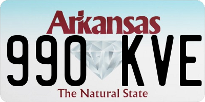 AR license plate 990KVE