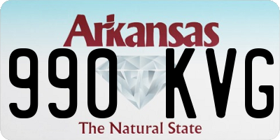 AR license plate 990KVG