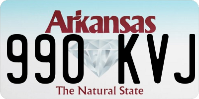 AR license plate 990KVJ