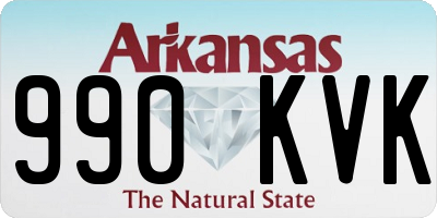 AR license plate 990KVK