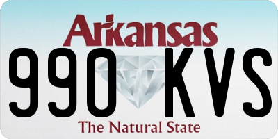 AR license plate 990KVS