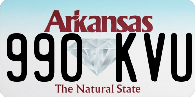 AR license plate 990KVU
