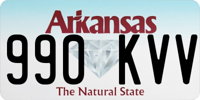 AR license plate 990KVV