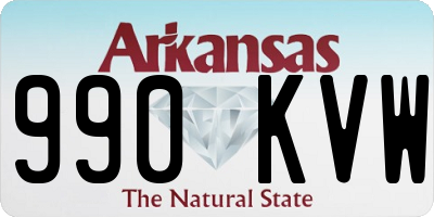 AR license plate 990KVW