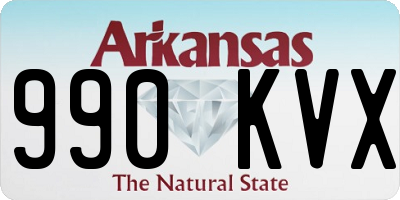 AR license plate 990KVX