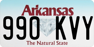 AR license plate 990KVY