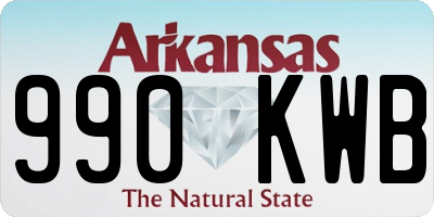 AR license plate 990KWB