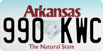 AR license plate 990KWC