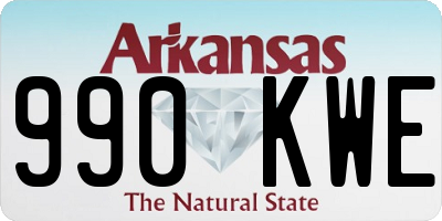 AR license plate 990KWE