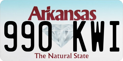 AR license plate 990KWI