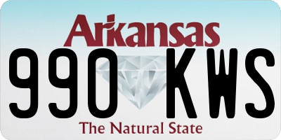 AR license plate 990KWS
