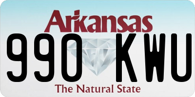AR license plate 990KWU