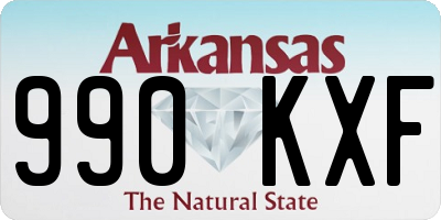 AR license plate 990KXF