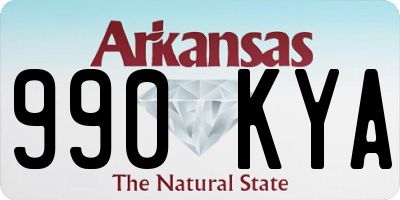 AR license plate 990KYA