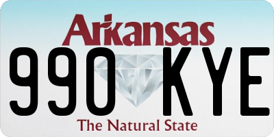 AR license plate 990KYE