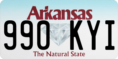 AR license plate 990KYI