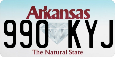 AR license plate 990KYJ