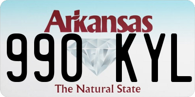 AR license plate 990KYL