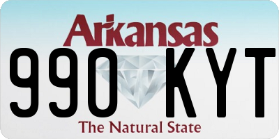 AR license plate 990KYT
