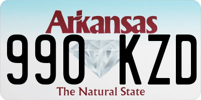 AR license plate 990KZD