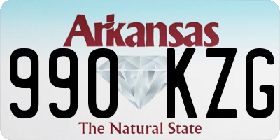 AR license plate 990KZG